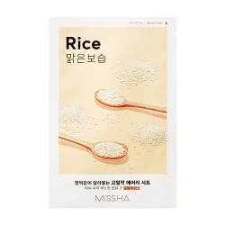 MISSHA Airy Fit Sheet Mask (Rice)-Pleťová maska s extraktom ryže
