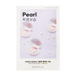 MISSHA Airy Fit Sheet Mask (Pearl)-Pleťová maska s perlovým práškom